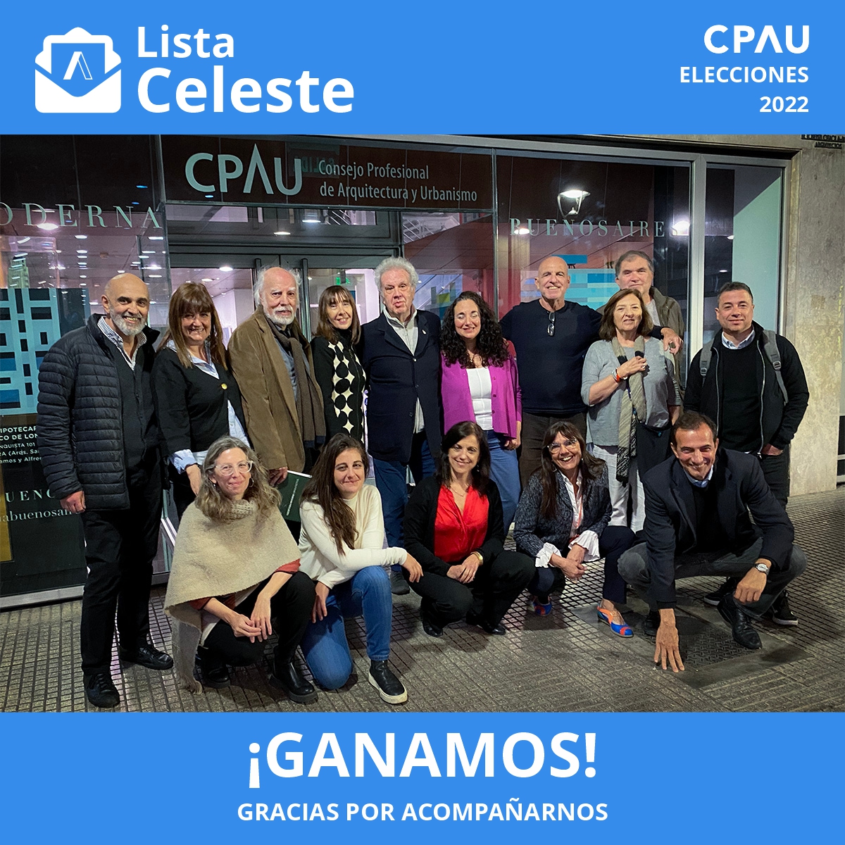 ¡GANAMOS!
GRACIAS POR ACOMPAÑARNOS

🔗 Conocé más: bit.ly/3r5tgZf

¡Somos la Lista Celeste!

#Elecciones #CPAU #EleccionesCPAU #EleccionesCPAU2022 #ListaCeleste #ListaCelesteCPAU
