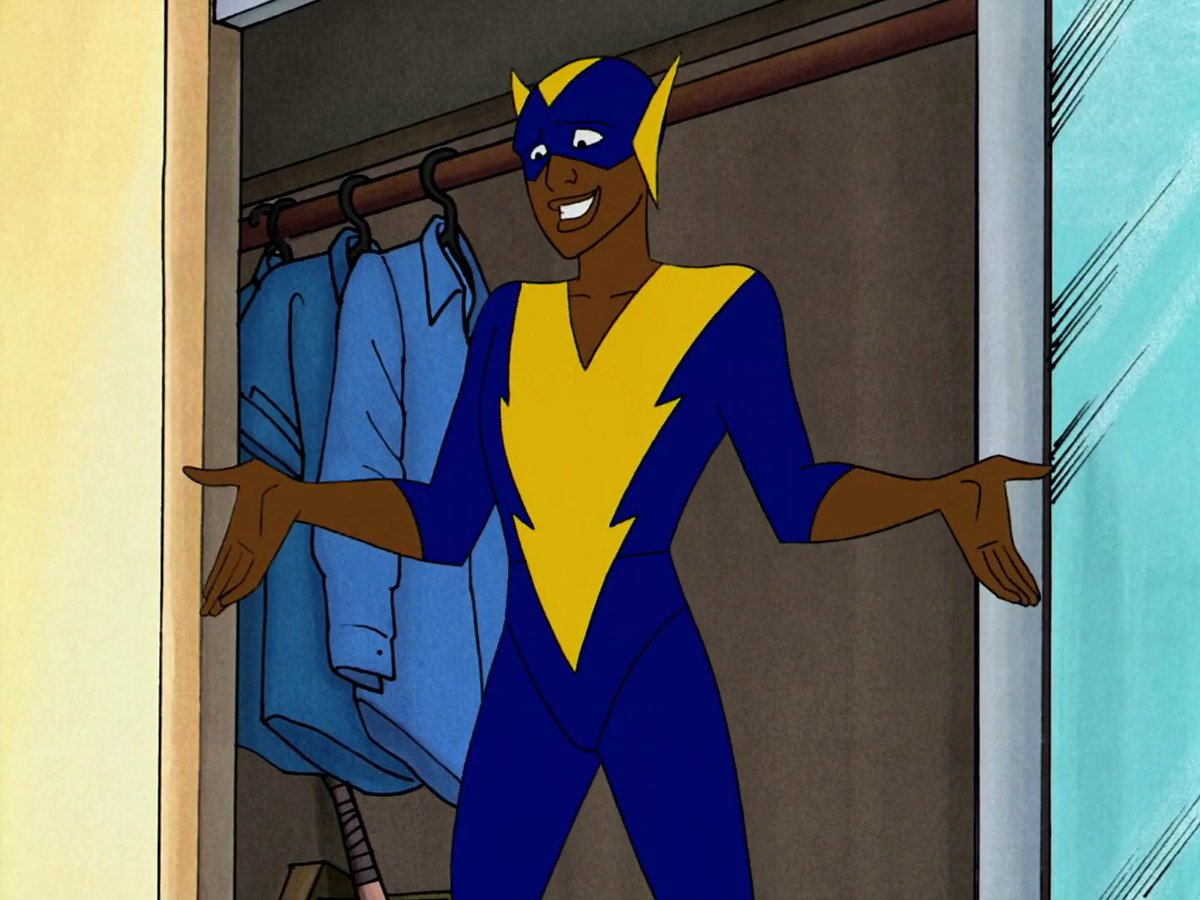 worldsfinest's tweet image. Happy anniversary, Static! The first episode of Static Shock, “Shock to the System,” debuted on this day (Sept. 23) back in 2000. Directed by James Tucker, this episode introduced viewers to Virgil Hawkins and kicked off one of Kids' WB!'s biggest hits! #StaticShock #Static #DCAU