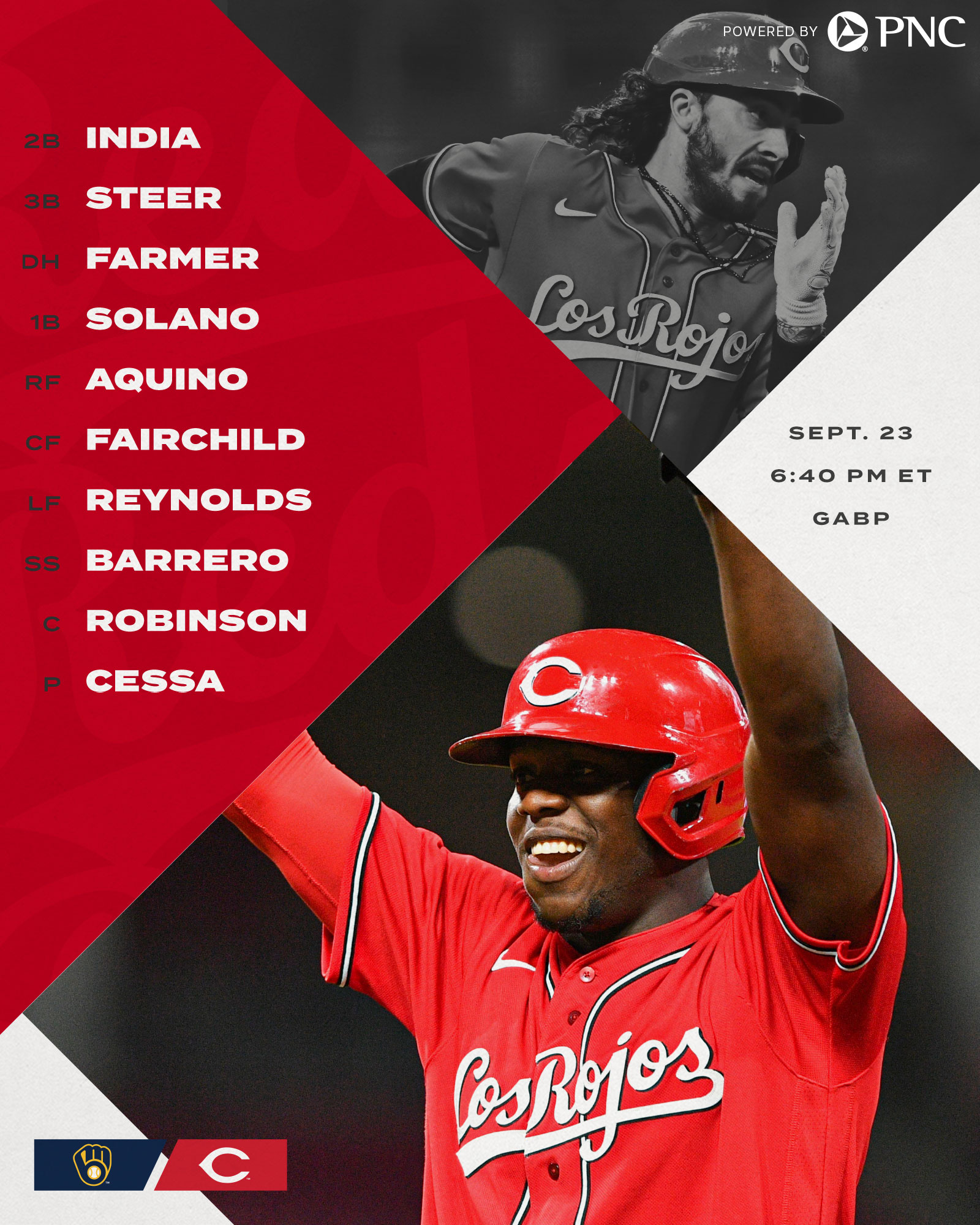Cincinnati reds top los rojos jersey