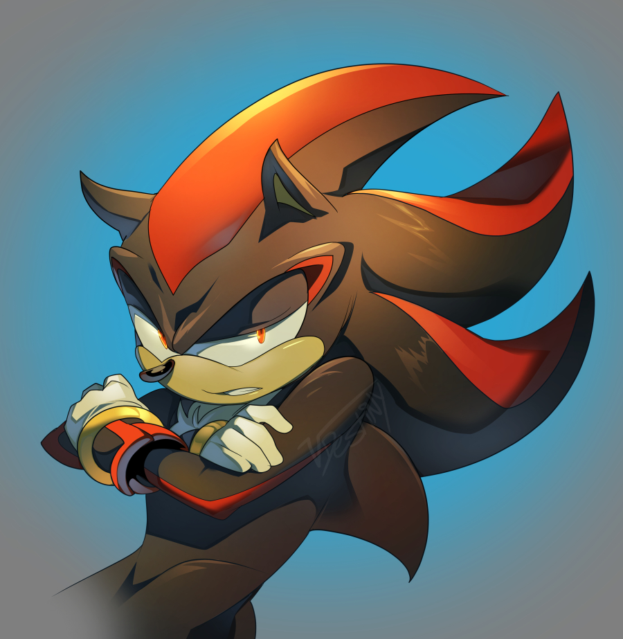 Allllright! So like...not once, not ever in my entire life have I drawn anything Sonic related before. However, I just saw the 2nd movie and got hyped~

So here's a quick pic of Shadow the Hedgehog!
Again, I've never drawn this style before so let me know if anything is 'off' https://t.co/sLqs8zmdJ0