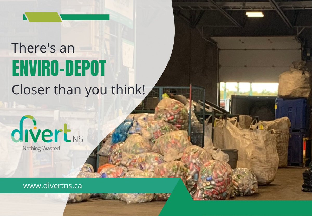When you return beverage containers to your local Enviro-Depot, not only do you get your $$ refund, you are also supporting a small business and helping protect our environment! #ReturnForRefund #NothingWasted divertns.ca/find-depot