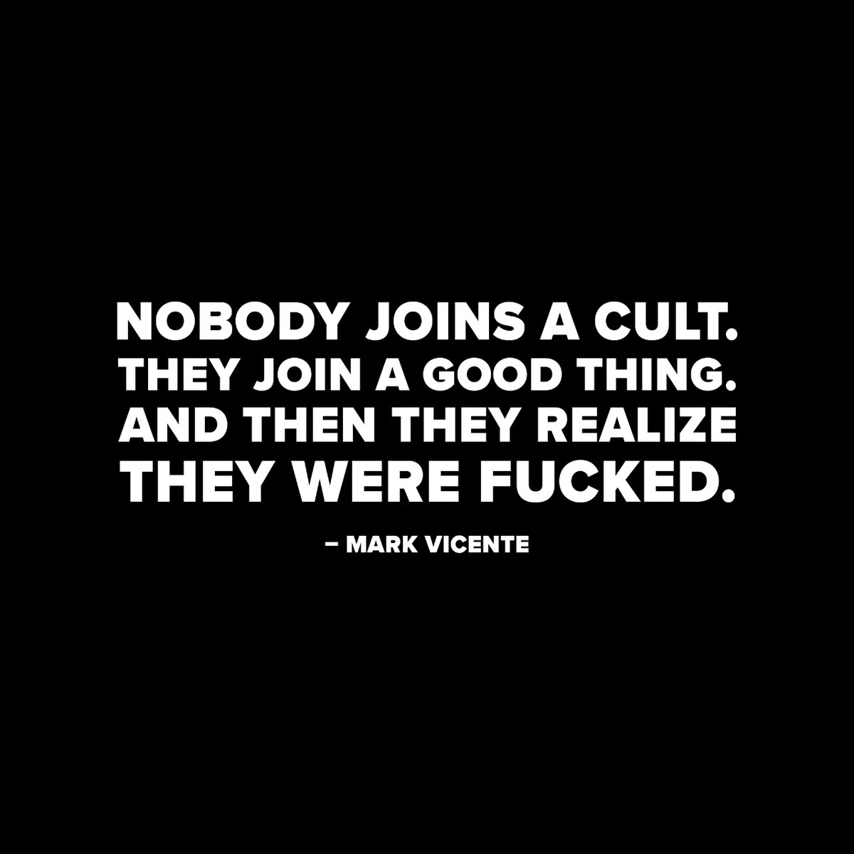 alittlebitculty's tweet image. When did you realize you were fucked?

#igotout #alittlebitculty #nxivm #markvicente