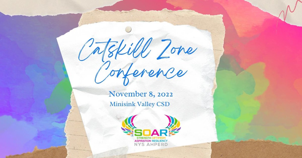REGISTER NOW: 

secure.nysahperd.org/np/clients/nys…

<a href="/CTZnysahperd/">NYSAHPERD Catskill Zone</a> #CTZnysahperd