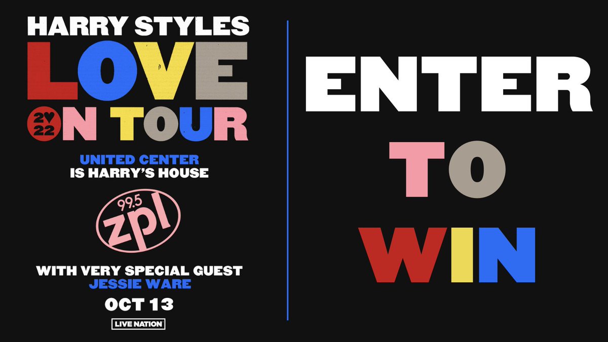SURPRISE! 🐇 We're giving away a pair of tickets to see Harry Styles at his SOLD OUT show in CHICAGO on Oct. 13th!
⁣
HERE'S HOW TO ENTER:⁣
⁣
1.) Follow @wzpl on Twitter.⁣⁣⁣⁣⁣

2.) Like and Retweet this post.⁣⁣

3.) Reply with your fav Harry outfit + #contest.🏠