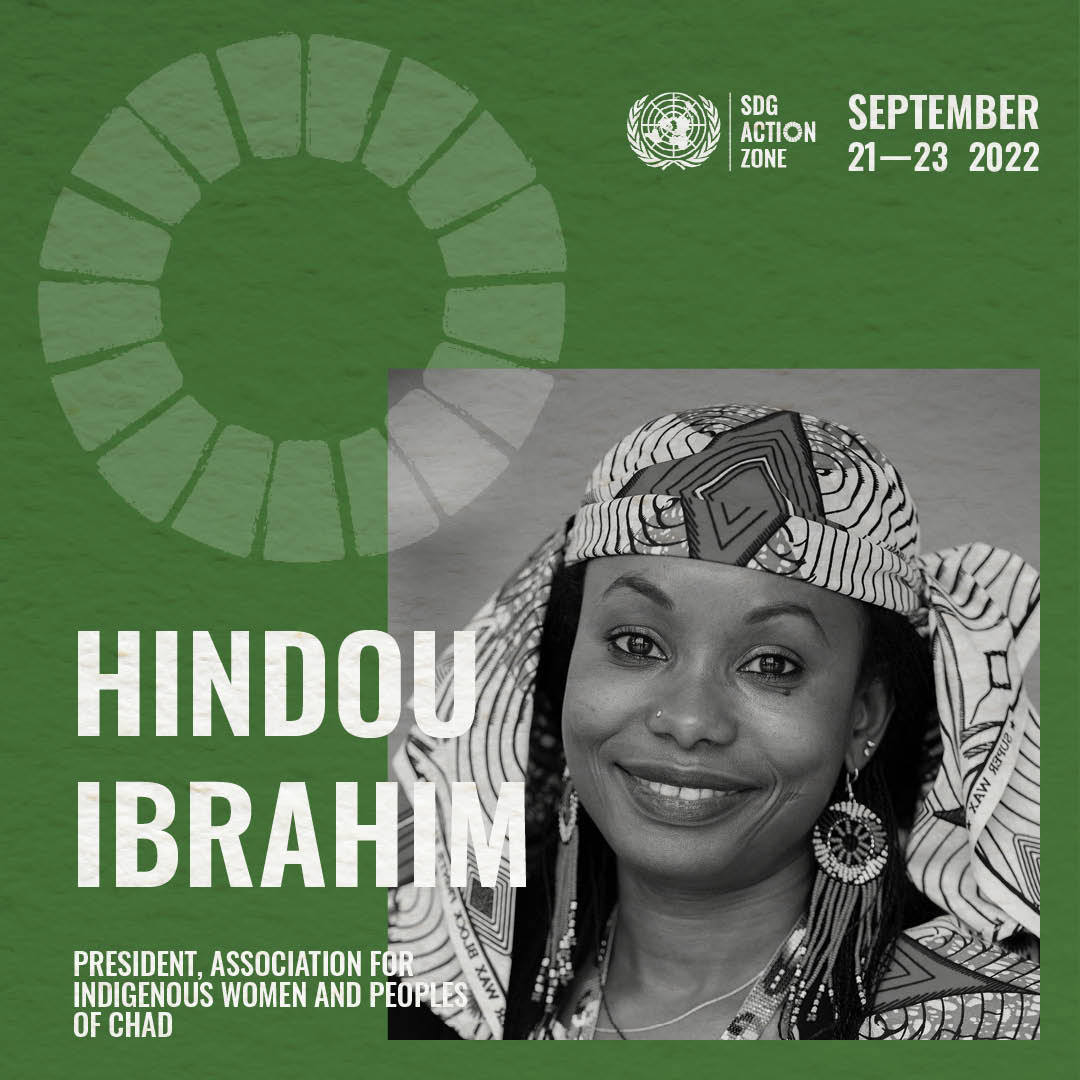 What is needed to ensure that the ambitions and requirements to avert ecological emergency are met? Join #SDGAdvocate @hindououmar at the #SDGActionZone to learn more: sdgactionzone.org