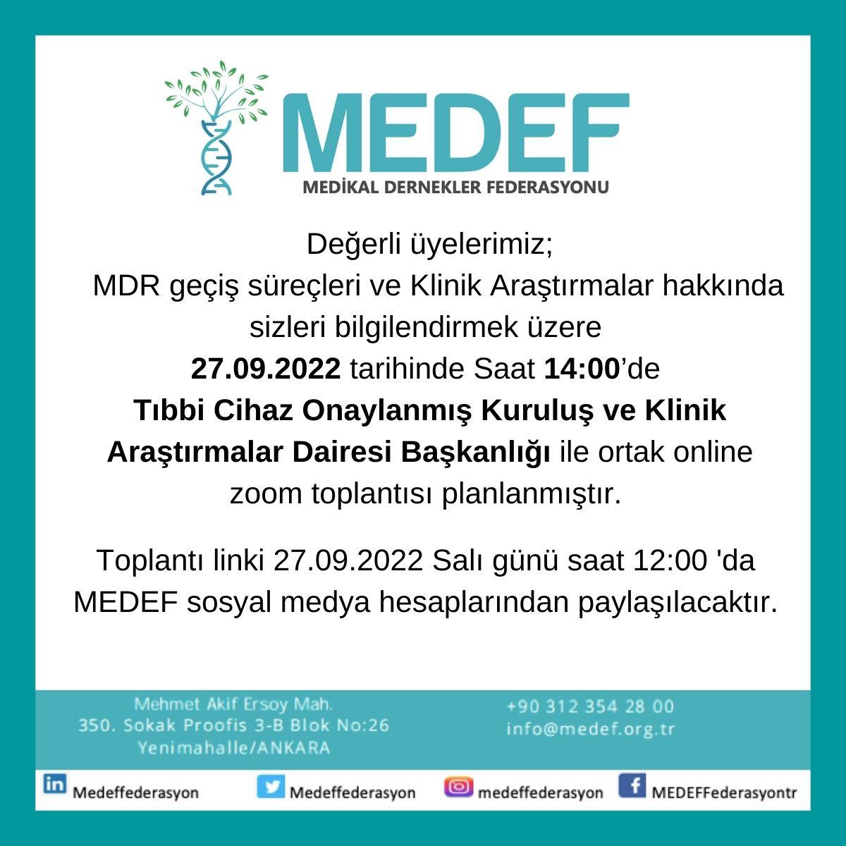 Medeffederasyon's tweet photo. Ortopedi ve omurga cerrahisinde üretim yapan tüm üreticilerimiz ve özellikle kalite yönetim ekipleri davetlidir.

#fahrettinkoca #saglikbakanligi #titck https://t.co/ryEy3F5cUN