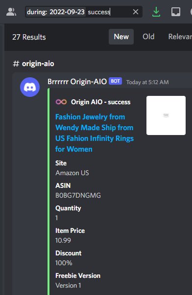 Ck867 (@sancancook2) on Twitter photo Always fun to wake up to checkouts!
B-<a href="/Origin_AIO/">OriginAIO</a>
P- <a href="/TheXYZStore/">TheXYZStore</a>, <a href="/Flow_Proxies/">Flow Proxies</a>
CG- @SofloSupply Always fun to wake up to checkouts!
B-<a href="/Origin_AIO/">OriginAIO</a>
P- <a href="/TheXYZStore/">TheXYZStore</a>, <a href="/Flow_Proxies/">Flow Proxies</a>
CG- @SofloSupply