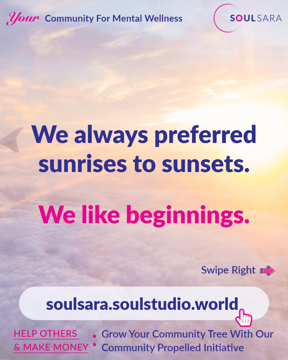 soulstudioworld's tweet photo. Every sunrise marks the beginning of a new day — a fresh start. Join the path to prosperity by being a part of this Community Popelled Initiative, where we pledge to ensure your growth. https://t.co/6QFdXqds7G
#onlinemarketplace #marketplacesellers #communityforeveryone https://t.co/7EPZptd4JU