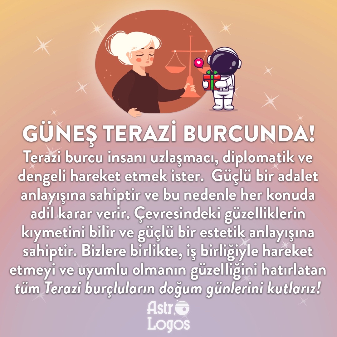 astrologostr's tweet photo. Güneş Terazi Burcunda! ⚖️☀️
#terazi #libra #teraziburcu #librasign #sun #güneş #autumn #equinox #autumunequinox #sonbahar #ekinoksu #sonbaharekinoksu #sonbaharekinoksu23eylül #astroloji #astrologos #astologia #astrology #astrologyposts https://t.co/YqD2bBZhP0