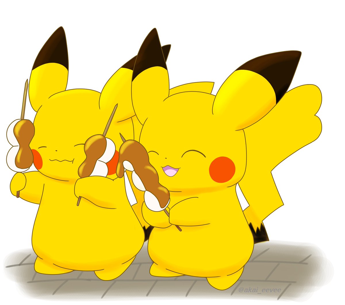 akai_eevee's tweet photo. みたらし団子っておいしいよね https://t.co/wkxoBXfypl