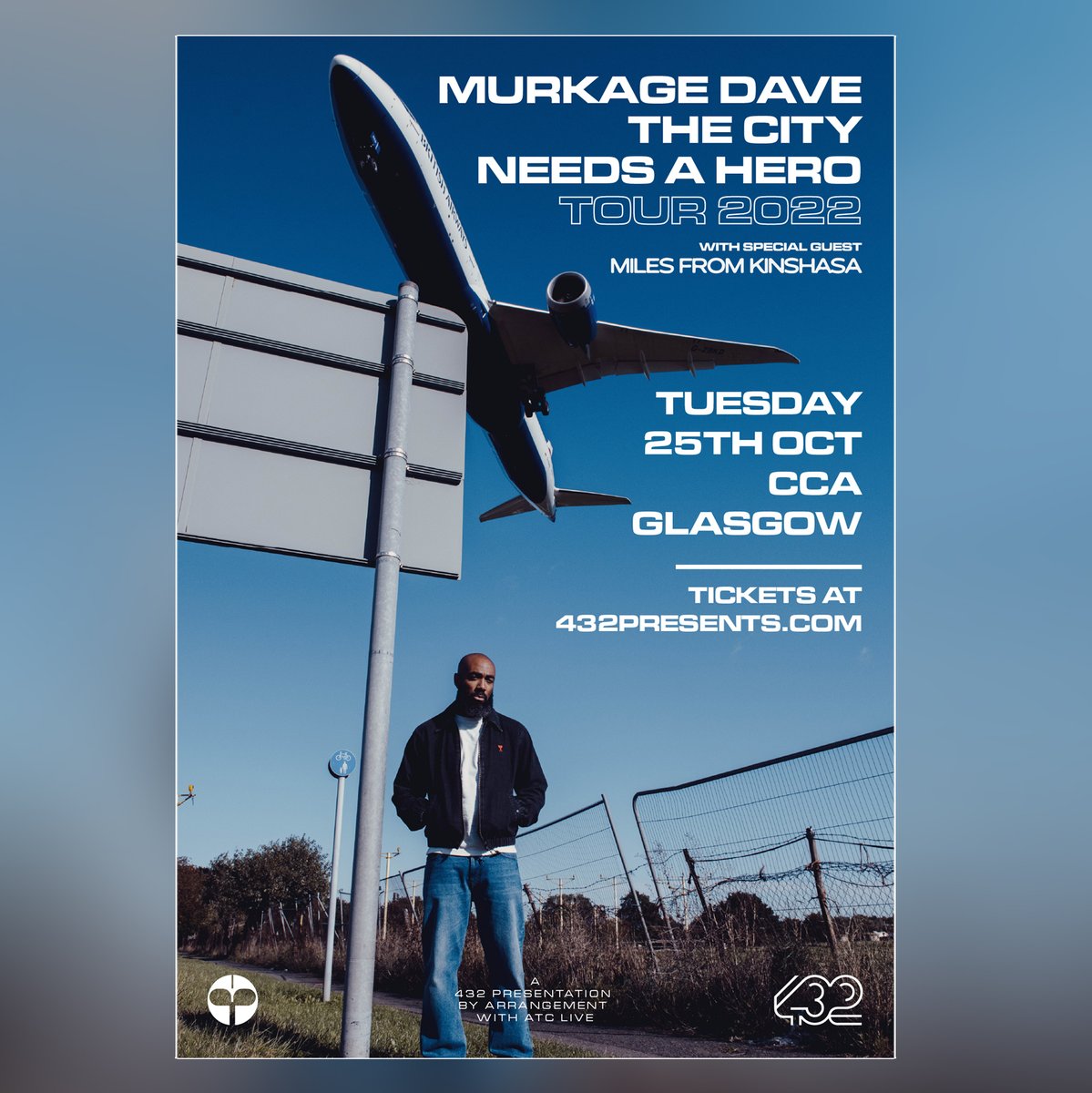 The one and only @murkagedave heads to @CCA_Glasgow on Tues 25 Oct to invoke some soul, house and indie pop with new album “The City Needs A Hero”. Don't miss it! 🔥 🎟: bit.ly/38Hmy68 Support from @milesfromkin_ 🎉