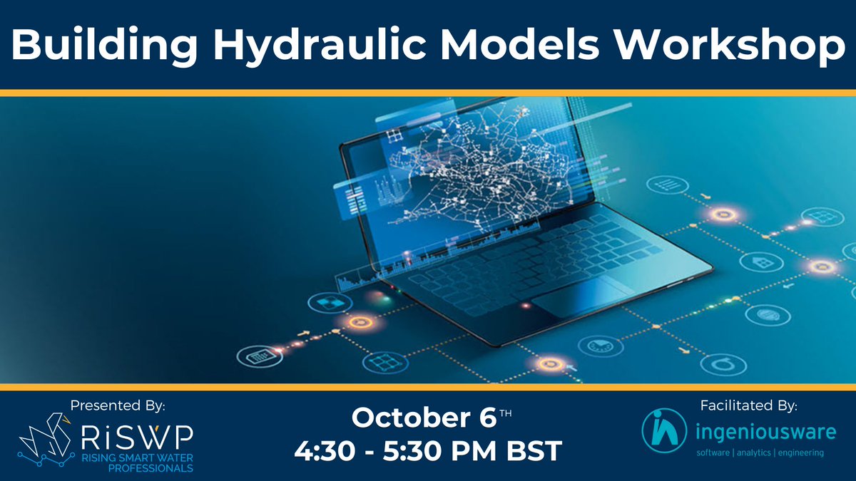 wraseman's tweet photo. Join us for this exciting, FREE workshop the basics of online hydraulic models hosted by @SWAN_forum.
You will learn to use a web APIs to access hydraulic models, measurements and network analysis functionalities.
https://t.co/vEWJfNfuBh
#RiSWP #water #smartwater #career https://t.co/gaq5iYato6