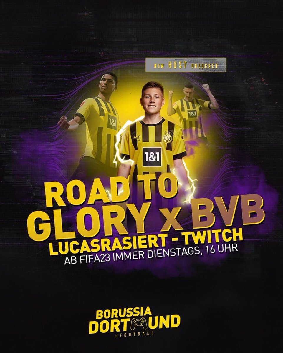 Ich kann es kaum noch erwarten!!! Immer Dienstags auf dem offiziellen BVB Twitch Account. 🖤💛 #FIFA23