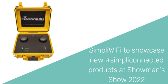 TheShowmansShow's tweet photo. **NEW PRODUCT ALERT** @SimpliWiFi will be showcasing their NEW #simpliconnected products at The Show next month. Read more here: https://t.co/dj5z7hYTYx
#showmans22 #showmansshow #outdoorevents #eventtech #wifi #eventproduction https://t.co/VuXEOdbv4O