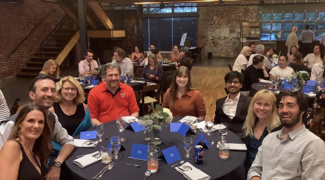 UTKCTR's tweet photo. University of Tennessee Center for Transportation Research showed their support for the work being done by @TwoBikesKnoxville at their 2022 fundraising dinner last night at the #MineandMill. #transportation #bikes #microbility @UTKCTR @UTK_TCE @UTRF #UTEverywhere #VolsCare https://t.co/i98pZc1FW3