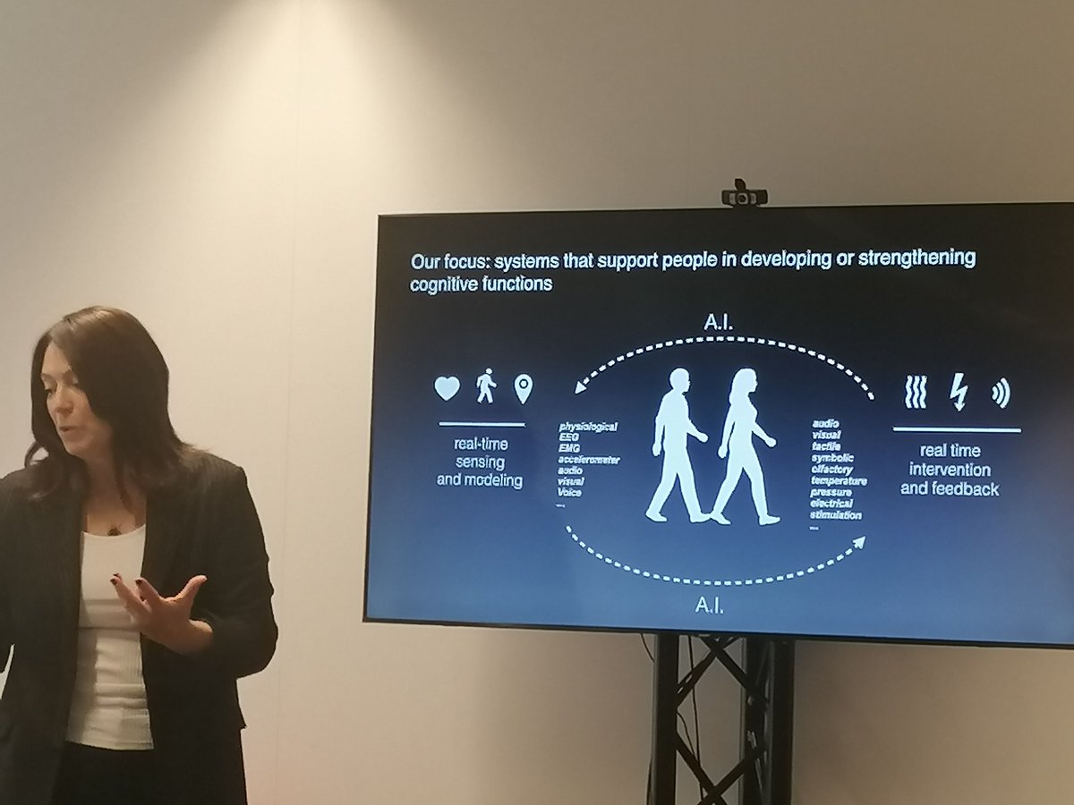 EllenRusman's tweet image. Interesting meet and greet with @PattieMaes from MIT  today @OU_Nederland : can technology make humans &quot;thrive&quot;, by enhancing (cognitive) processes, such as memory, learning, creativity, descision-making and communication? (cognitive augmentation) #seamlesslearning #tech4learning