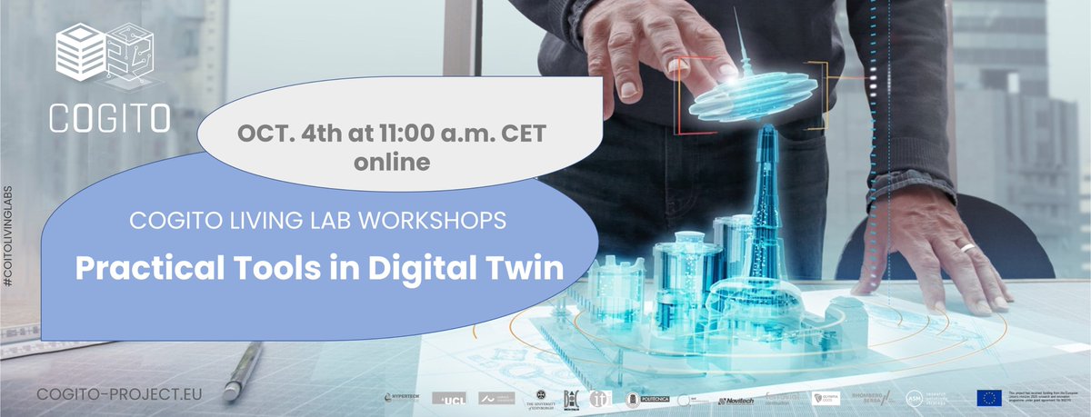 cogito_project's tweet photo. ❓Are you the #Construction #Project Manager, H&amp;S Manager or QC Manager? Or maybe just interested in #digitaltwin and current, practical #solutions in that area? Join our WEBINAR and get to know new #tools in Digital Twin’❗️❗️❗️ 📅4th Oct.🕚11.00 ONLINE👏
https://t.co/x1WW71cff5 https://t.co/IBNWu0ejqx
