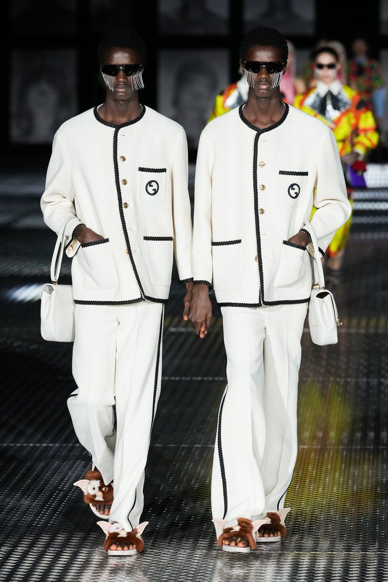 Gucci sent Identical Twins down the Runway for their SS23 Collection!🖤