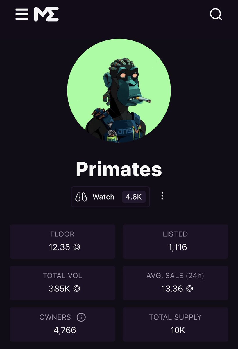 Mr__Sweets's tweet photo. Seems like to me that  @Primatesnft is a bubble getting ready to burst wouldn’t  wanna miss out on what we’re building not just talking about toxification either (its an experience not an upgrade ) I’ll be revisiting this post. 🫡 https://t.co/TdQyP6z5hj