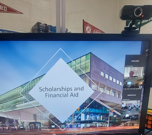 estl189's tweet photo. Campus Spotlight:
Mason Clark Middle School Counselor, Nicole Fulton, brought The Julliard School in for a virtual college visit for her 8th grade students! What an amazing opportunity!! #D189

#collegeandcareerreadiness #futureready #thejuilliardschool https://t.co/Scsx9mvw6y