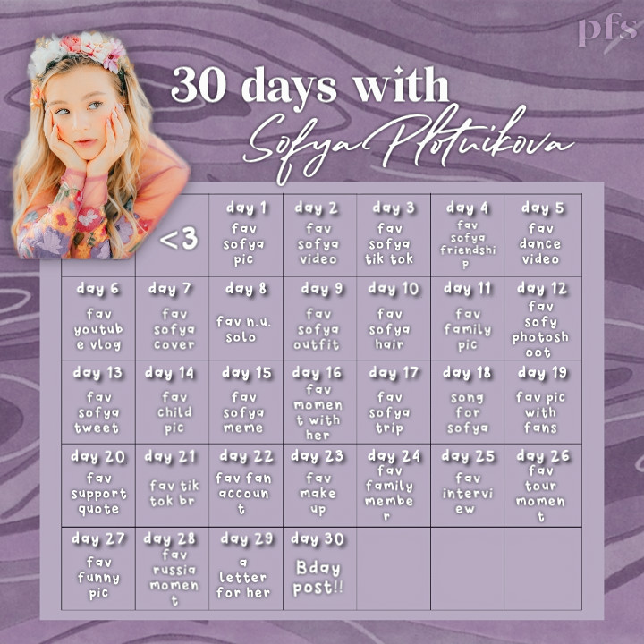 projectforsofya's tweet photo. FELIZ SOFYALOVERS DAY!!
Para celebrar esse dia e como falta exatamente 1 mês para o aniversário da nossa loirinha a equipa do projects fez esse calendário pra vocês celebrarem esse mês!! Podem marcar a gente aqui ou no nosso insta!! https://t.co/NDZKuXEKDR
