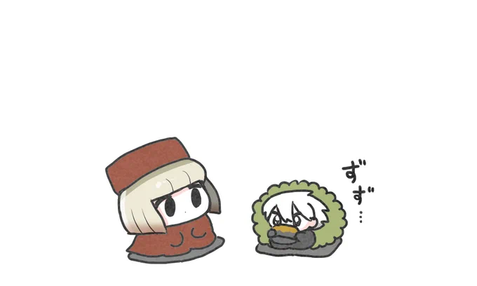 千利休のお茶を嗜むカルナさん #FGO 