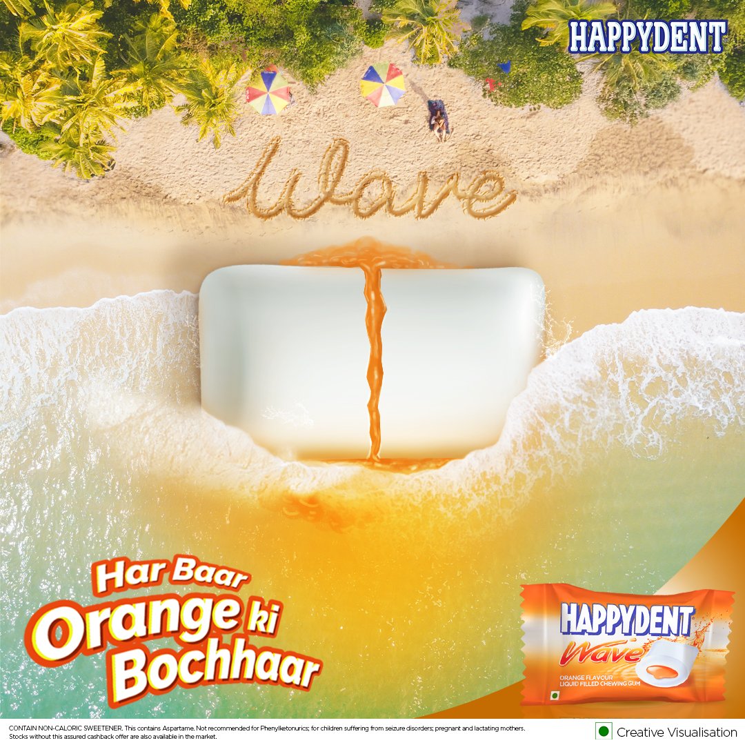 Doob jao orange ki wave mein!

#Happydent #HappydentWave #WaveOrange #Orangekibocchaar