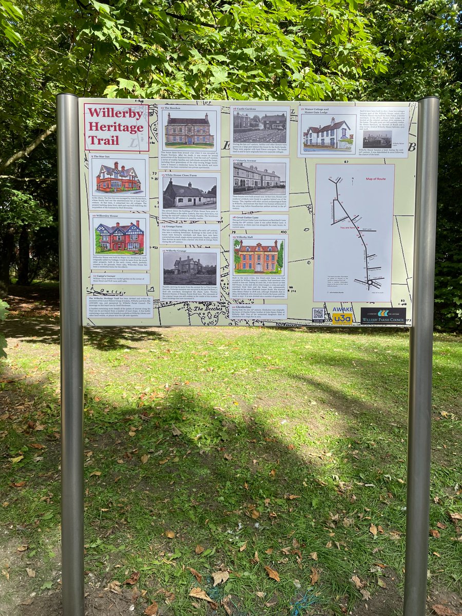 willerbycouncil's tweet photo. 🤩THE WILLERBY HERITAGE TRAIL IS HERE!🤩
We are excited to announce the Willerby Heritage Trail Boards are now in place! A leaflet to accompany the trail is available from Willerby Library or can be downloaded from our website https://t.co/RlCDVZU21S 
#willerby #localhistory https://t.co/Kn5XjomamH