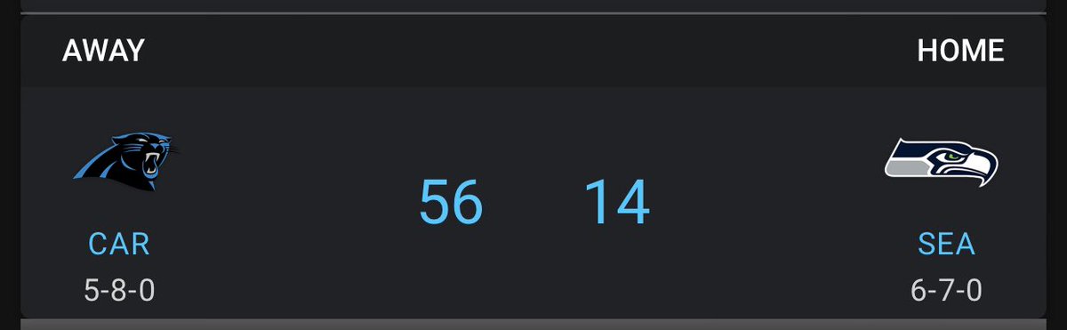 AGS_Gom's tweet photo. Retribution!.  Seahawk players were seen taking longing glances at Coach Gom on the Panther sidelines, tears on their eyes.  Unsurprisingly, their hearts were not in the game, besides DK, who afterwards dedicated his performance to Gom.  

Playoffs still in reach!  #ags4pc https://t.co/m9gcNFTB9I