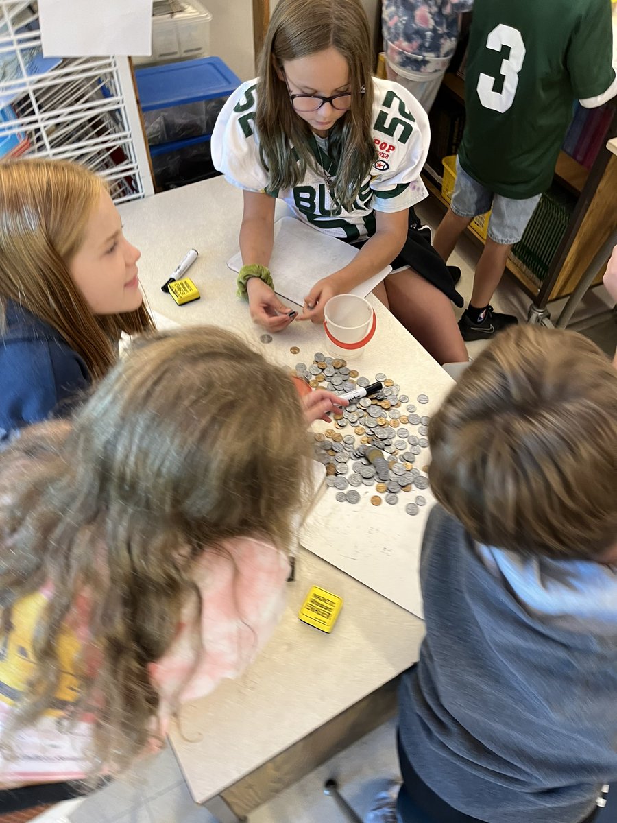 CortniJ's tweet photo. Doing some problem solving and applying different math strategies this morning in @MrsLeclair grade 5 class.  Our focus is the process not the product!! https://t.co/KAwA2cjo9X