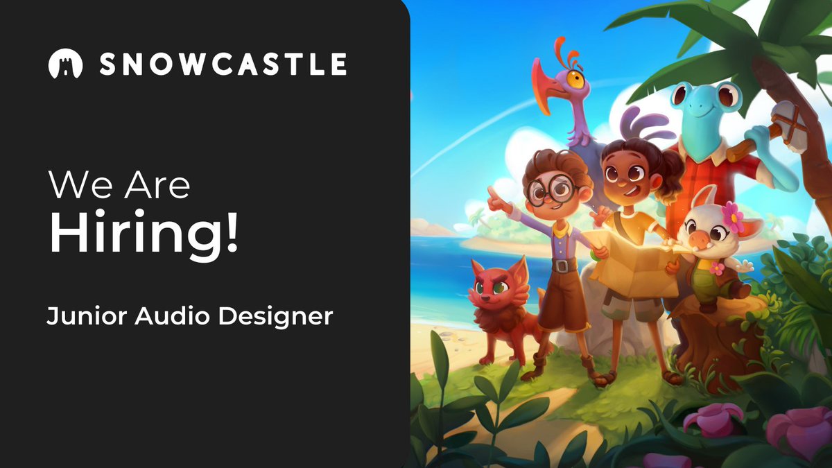 snowcastlegames's tweet photo. Ready to step into the world of game development? Weβre looking for a new Junior Audio Designer to join our Oslo team. Click the link to read more about our open positions and to apply.
https://t.co/iyCiLnvZ3W
#gamejobs #gamedevjobs #workinnorway #gameaudio #Sounddesign https://t.co/T3Inpgph9E