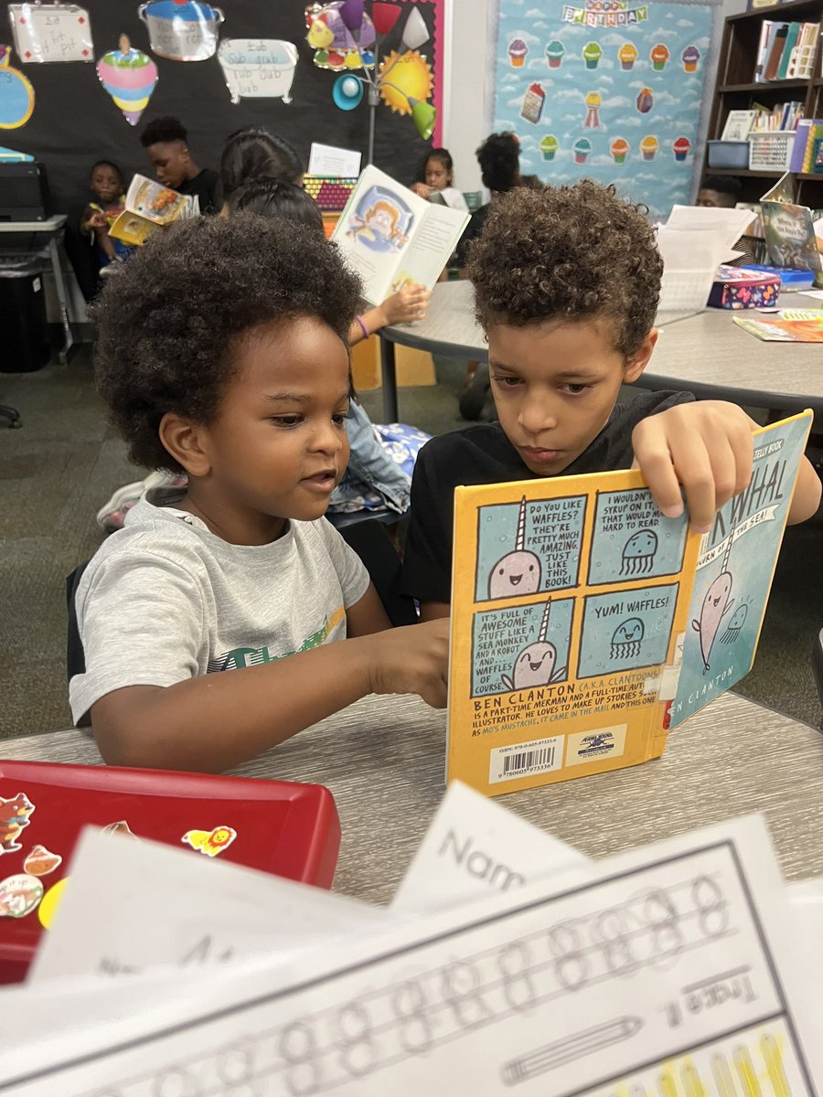 We had so much fun reading with our kindergarten buddies this morning!  <a href="/bcescsampson/">Christie Sampson</a> #BESTatBCE