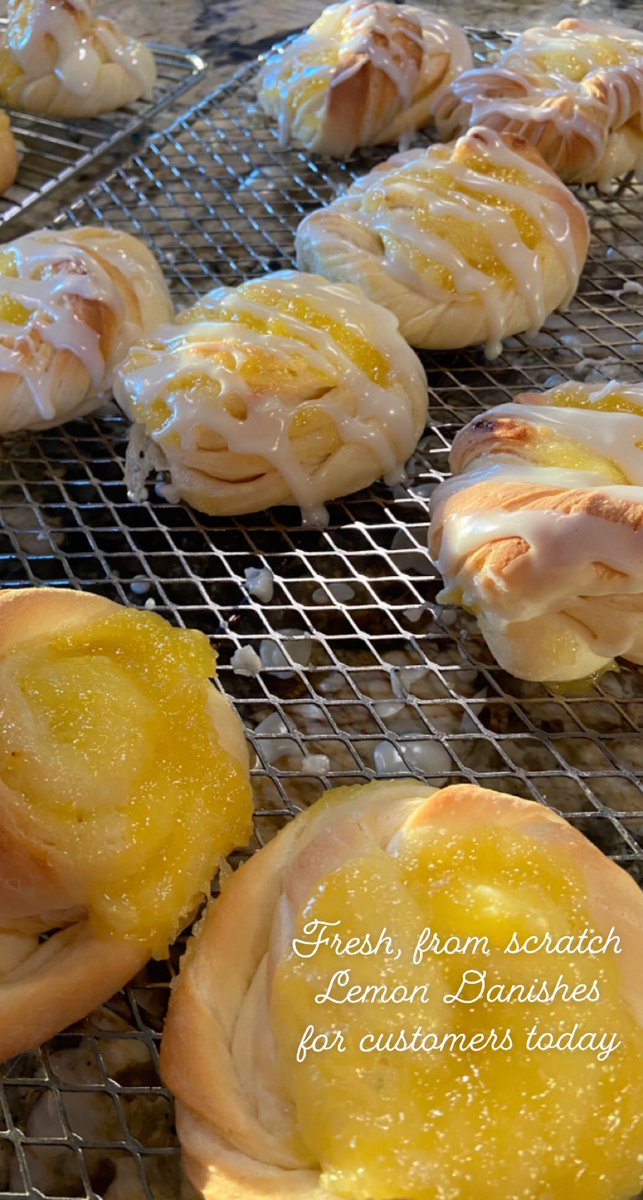 MTsteamboat's tweet photo. Keeping my customers happy one Danish at a time! If you’re in Big Sky, stop by for a Lemon Danish! It’s the little things we do for our customers! 🍋 🥰 #steamboatdrygoods #lemondanish #alwaysfromscratch #bigskymontana #mtladiescook https://t.co/8EKKNYuT7A