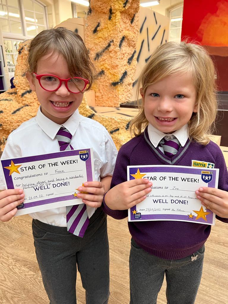 HPA_Philip_Lane's tweet photo. A first for us at HPAPL today! Twins Fran and Zoe were both awarded Star of the Week! Well done you two! ⭐️⭐️ https://t.co/DatTIBlXBn