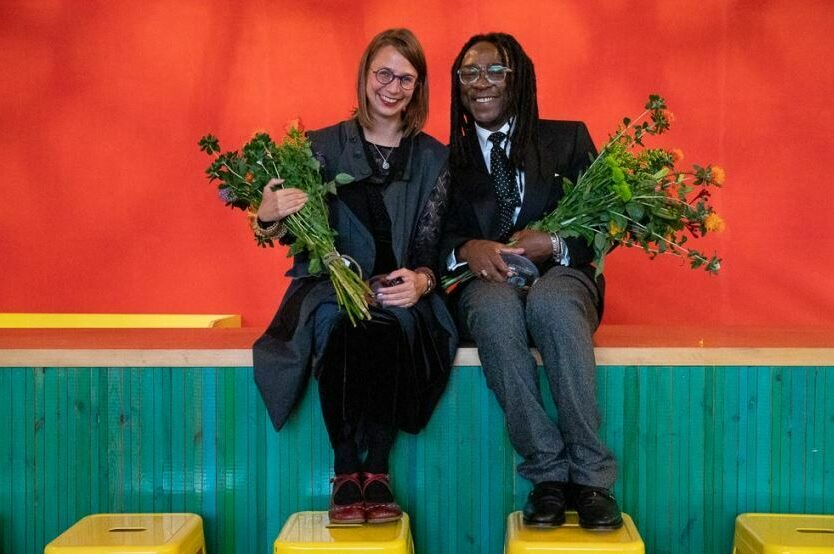 Congrats from all of us in Icebreaker to Kate Moore & Femi Dawkins on receiving The Gieskes-Strijbis Podiumprijs! A link to the announcement: bit.ly/KM_FD_Win Photo: Emma Sini te Hietbrink @femidawkins @KateEMoore #congratulations #prize #royalconservatoirethehague