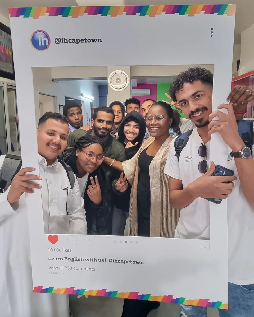 ihcapetown's tweet photo. Happy FRIDAY 🥳and it's time to say goodbye  to our leavers. All the best, we know you had a wonderful time with us😁! Safe travels home🛫! #ihcapetown #ihstudents #graduation #learnenglishwithus #freetobesouthafrica https://t.co/3JL9fPo46H