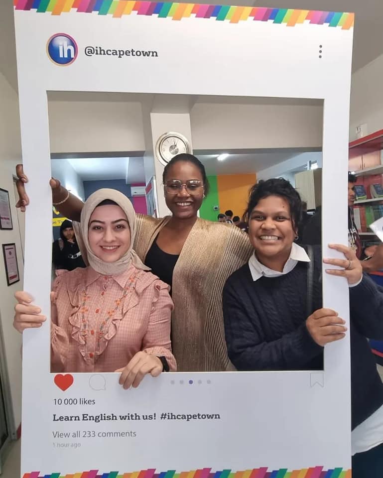 ihcapetown's tweet photo. Happy FRIDAY 🥳and it's time to say goodbye  to our leavers. All the best, we know you had a wonderful time with us😁! Safe travels home🛫! #ihcapetown #ihstudents #graduation #learnenglishwithus #freetobesouthafrica https://t.co/3JL9fPo46H