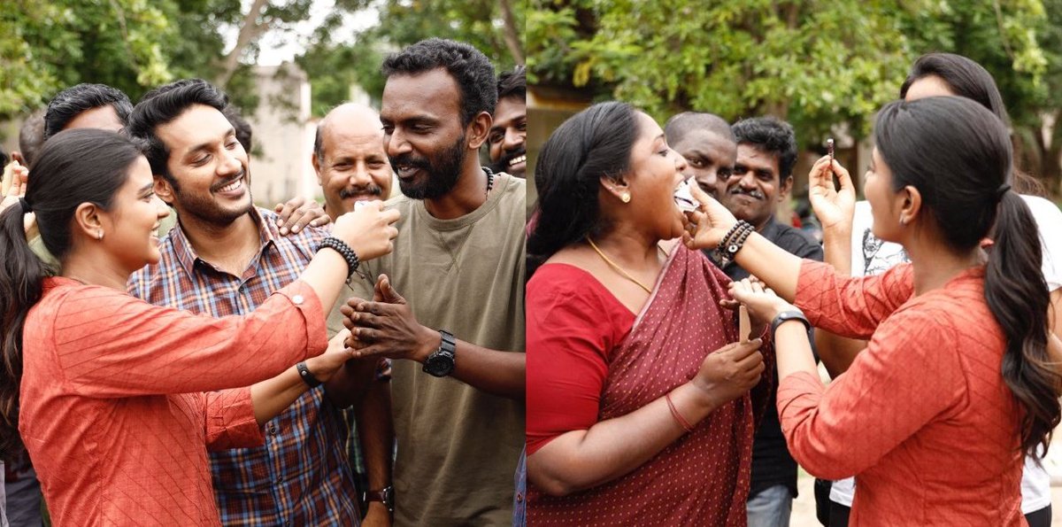 Hamsinient's tweet photo. #SoppanaSundari Shoot Wrapped up Successfully today 🎉 Post Production Works on full Swing 🔥 

#SoppanaSundari 👸 Coming to Theaters Veryyy Soonnnn

@aishu_dil @LakshmiPriyaaC #deepa #Karunakaran @mimegopi @dancersatz #Sunil @Bjornsurrao @SGCharles2 @HueboxS @proyuvraaj https://t.co/XY56cYEE8Y