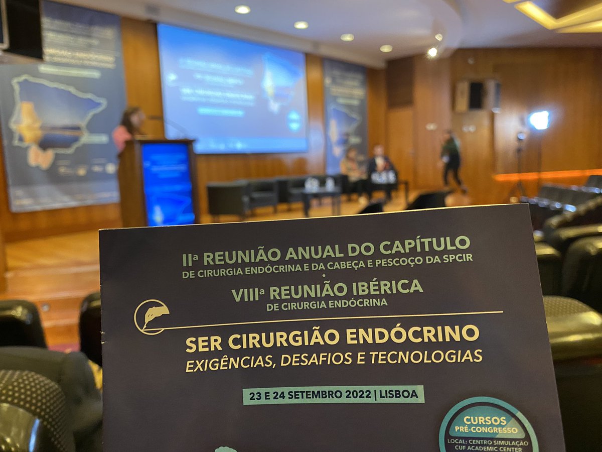 Comenzamos la VII Reunión Ibérica de Cirugía Endocrina 2022. Lisboa….Retomando la actividad científica presencial después de mucho tiempo. 👏👏👏