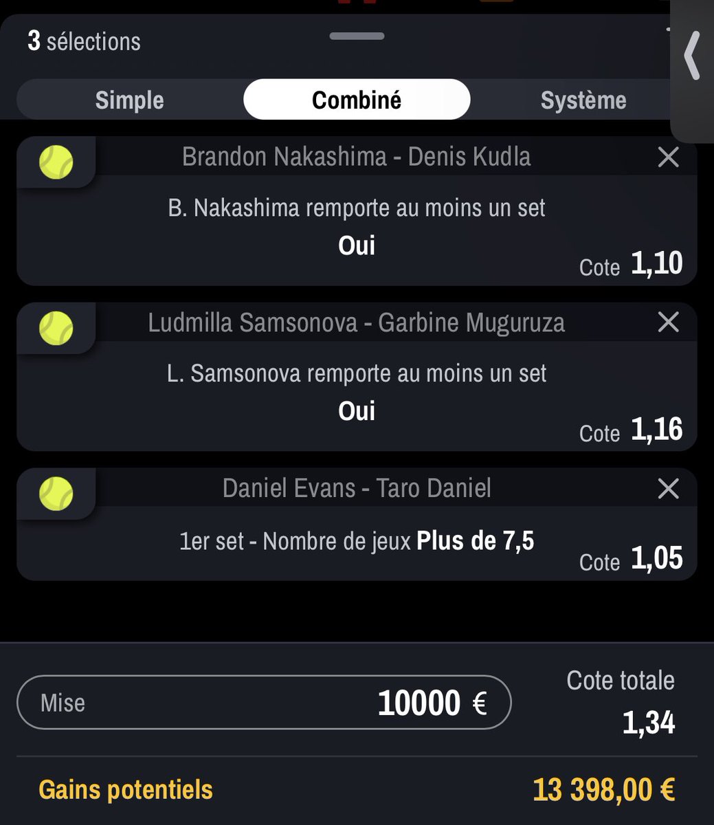 DURACUIRBET's tweet photo. DURASAFE 100% TENNIS 🎾 🎰HURKACZ + EVANS 1 SET. sur une surface qu’il adore HURKACZ a bien servi hier contre THIEM je le vois gagner en 2 SET et 1 SET DE EVANS logique #ParionsSport #Teamparieur #TeamPronos https://t.co/A1Uyi1jRl0