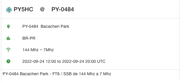 RadioOSG's tweet photo. Ativação POTA PY-0484
Operação de 7 mhz a 144 Mhz
Multi banda multi operador
.
.
.
.
.
#hamradio #radioamador #amateurradio #POTA #IOTA #SOTA #dxcc #LOTW #pt5c #py5hc #py5lui #py5dc #py5sx https://t.co/7JcY2kfi35