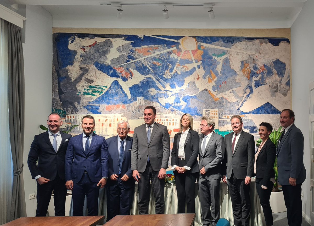 Peter Felten (@gerambmne) on Twitter photo German KfW and Minister <a href="/A_Novakovic_pg/">Ana Novaković Đurović</a> of <a href="/MRTME/">Ministarstvo ekologije, planiranja i urbanizma MNE</a> signing landmark financial agreement on the new waste water treatment system in Podgorica: benefiting the population, creating better quality of life and reaching EU ecological standards. German KfW and Minister <a href="/A_Novakovic_pg/">Ana Novaković Đurović</a> of <a href="/MRTME/">Ministarstvo ekologije, planiranja i urbanizma MNE</a> signing landmark financial agreement on the new waste water treatment system in Podgorica: benefiting the population, creating better quality of life and reaching EU ecological standards.