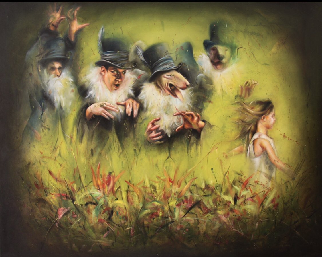 Nafisemran's tweet photo. #زن_زندگی_آزادی 
#مهسا_امینی 
#Iran 

Don’t escape...🗣
Oil on canvas,130.160cm,2018 https://t.co/9BGQOjprlK