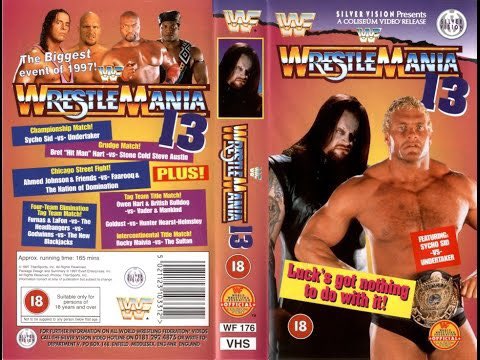 ShoneCold's tweet photo. #WrestleMania 1️⃣3️⃣ 

Time for #WM13 🔥 on my #RoadToWrestleMania 

@undertaker vs @realsychosid in the main event, a Chicago Street Fight as LOD &amp; Ahmed Johnson face the Nation of Domination and an absolute classic in @BretHart vs @steveaustinBSR in a Submission Match 🩸🩸 https://t.co/3a9TfuBJ77