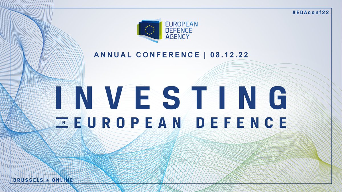 INTERACT_PADR's tweet photo. 📢 #EDAconf2022 👉 The @EUDefenceAgency #Annual_Conference_2022 entitled: 

 📌"Investing in European Defence"

 will take place on 8⃣th December 2⃣0⃣2⃣2⃣ in a #hybrid format. 

🔻Read more 🔻
https://t.co/4UOpauEgNO

🟡 Also featured on @INTERACT_PADR 💻
https://t.co/0wq9WdrqNt https://t.co/d4NBcKE2Fw