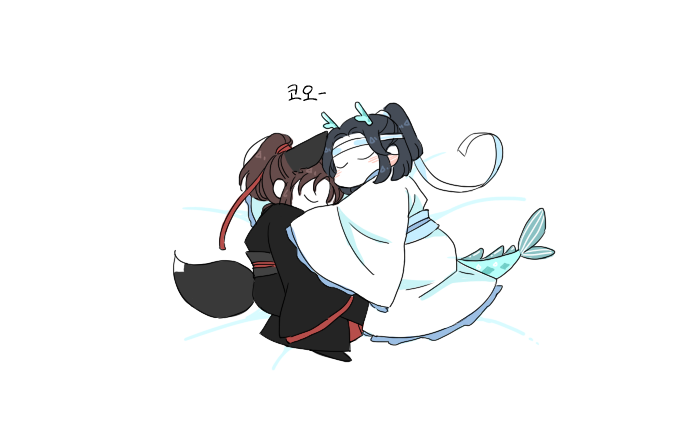 JST0275_duck's tweet photo. 🐉🦊💤💤
#MDZS https://t.co/nyI1jQLmFn