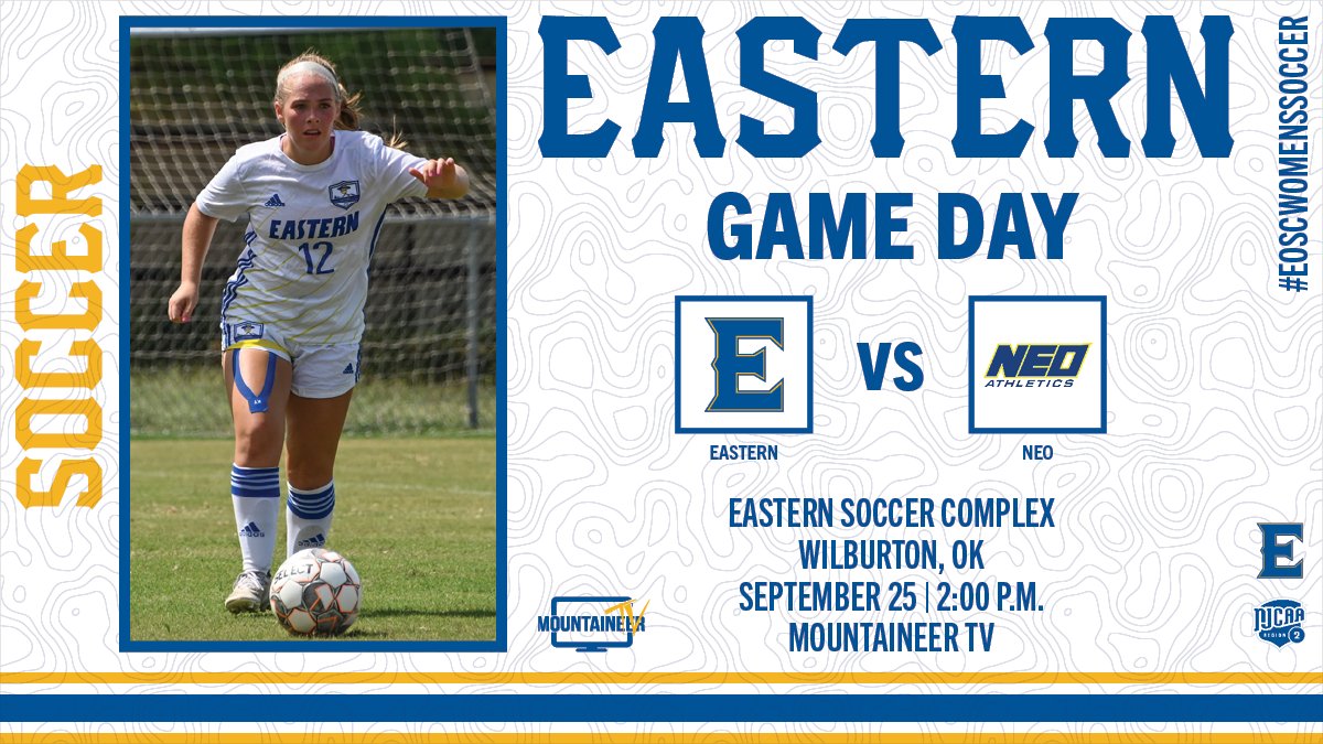eosc_wsoc's tweet photo. It's Game Day! Come watch us take on NEO! Can't join us in person? No problem! Our game will be broadcast live on Mountaineer TV! #TheE #EOSCWomensSoccer #NJCAAWSOC
⚽️ vs. NEO
⏰ 2:00 PM
🏟 Eastern Soccer Complex
📍 Wilburton, OK
📺 https://t.co/RdPbmbYpN5 https://t.co/dE6fuqech1