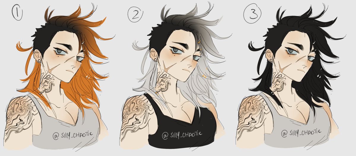 TWITTER I NEED YOUR HELP, WHICH VERSION?? VOTE BELOW
silly's charadesign struggle time again