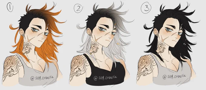 TWITTER I NEED YOUR HELP, WHICH VERSION?? VOTE BELOW
silly's charadesign struggle time again 