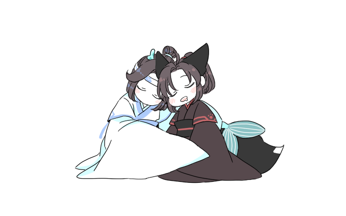 JST0275_duck's tweet photo. 🐉🦊💤💤
#MDZS https://t.co/nyI1jQLmFn